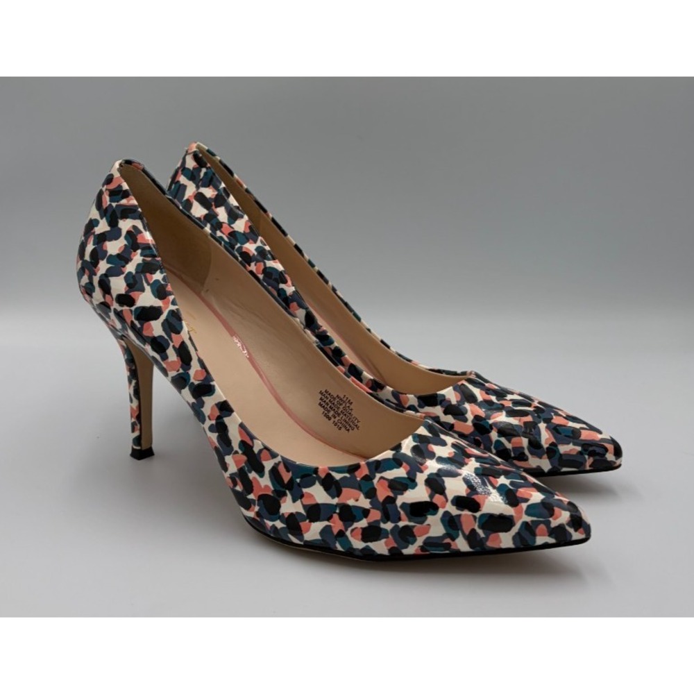 Nine West Flax Womens 11M Multicolor Abstract Pointed Toe Stiletto Pumps NWFLAX